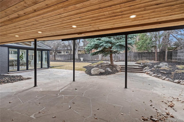 456 Cherry St, Denver, CO 80220 - fenced backyard featuring a patio area