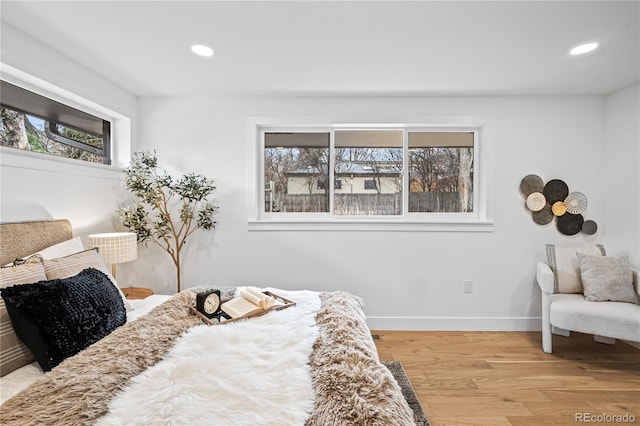 456 Cherry St, Denver, CO 80220 - bedroom with light wood finished floors, recessed lighting, and baseboards