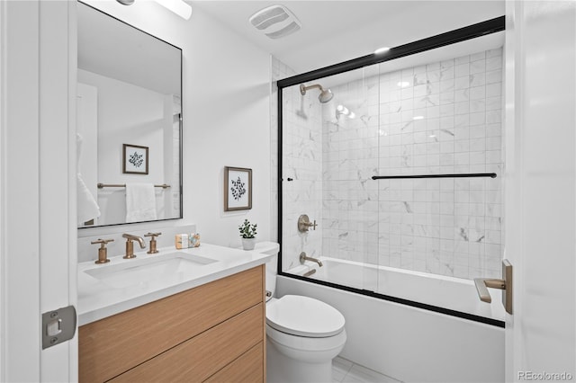 456 Cherry St, Denver, CO 80220 - bathroom with vanity, toilet, and combined bath / shower with glass door