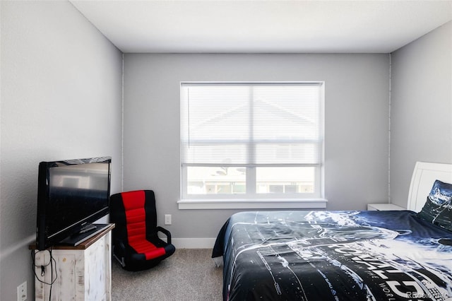 bedroom with carpet flooring