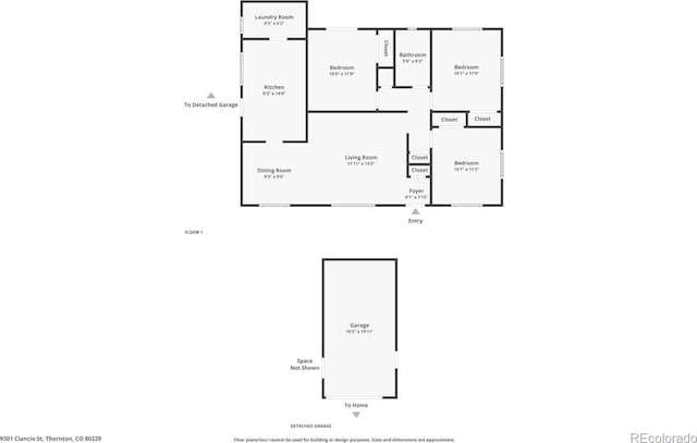 9301 Ciancio St, Thornton, CO 80229 - floor plan / room layout