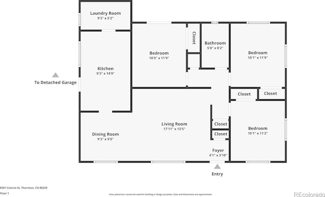 9301 Ciancio St, Thornton, CO 80229 - room layout