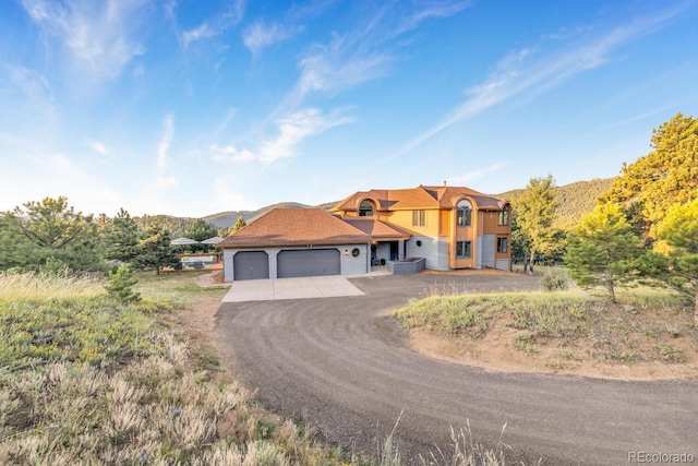 view of front of home featuring a garage