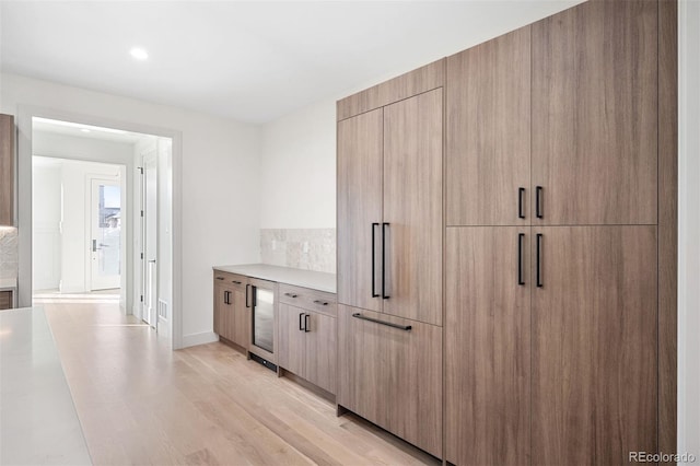 closet with beverage cooler