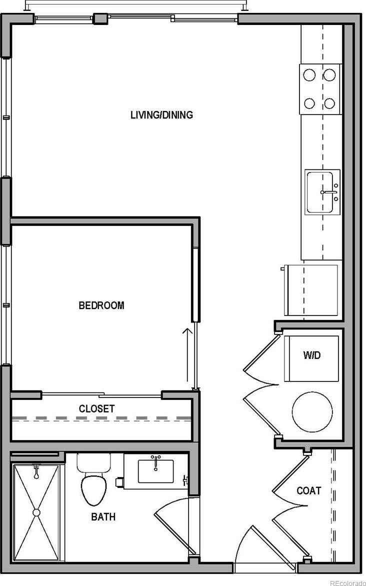 1680 N Sheridan Blvd Unit 102, Denver, CO 80204 - view of home floor plan