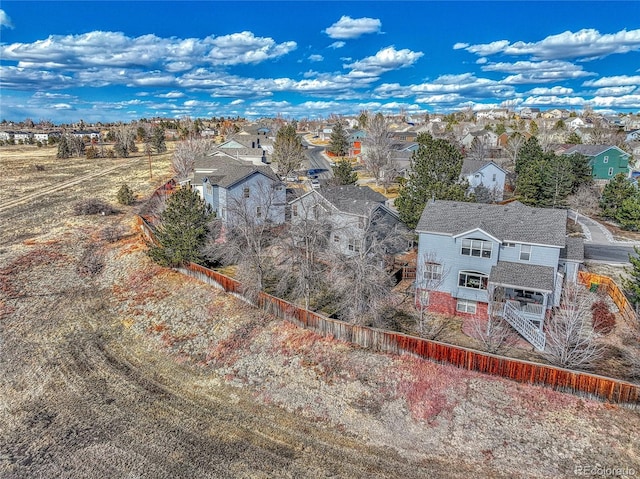 drone / aerial view featuring a residential view