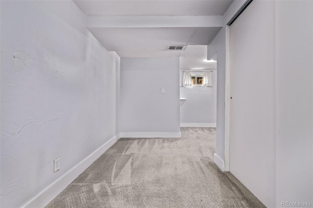 4654 Bryant St, Denver, CO 80211 - hall with carpet flooring and baseboards