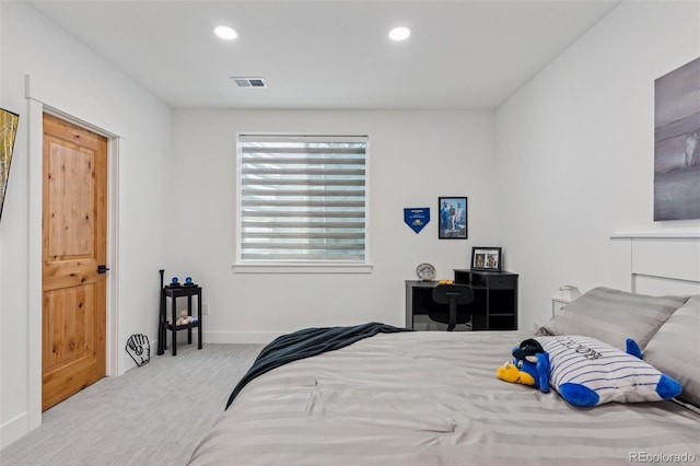 740 W County Road 10e, Berthoud, CO 80513 - bedroom with carpet floors, recessed lighting, baseboards, and visible vents