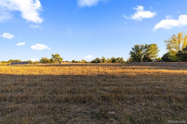 view of nature with a rural view