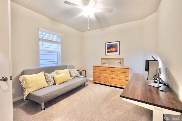 1919 W 165th Way, Broomfield, CO 80023 - office area featuring ceiling fan and carpet flooring
