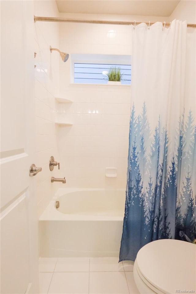 1919 W 165th Way, Broomfield, CO 80023 - bathroom with shower / bath combo with shower curtain and tile patterned floors