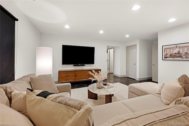 4035 Fenton Ct, Wheat Ridge, CO 80212 - living room featuring recessed lighting and baseboards