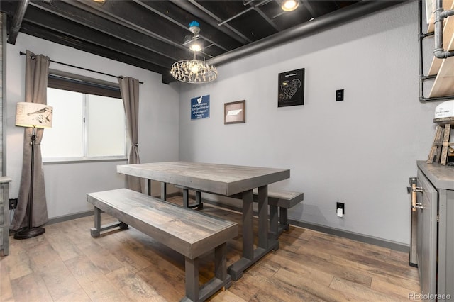 3791 Charterwood Cir, Highlands Ranch, CO 80126 - dining area featuring light wood finished floors and baseboards