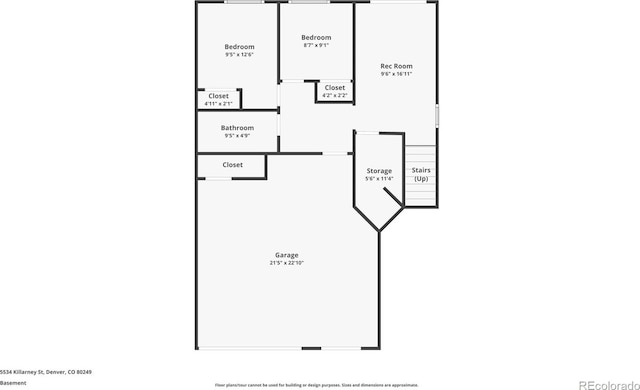5534 Killarney St, Denver, CO 80249 - plan