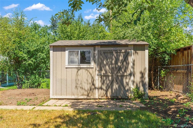 view of outbuilding