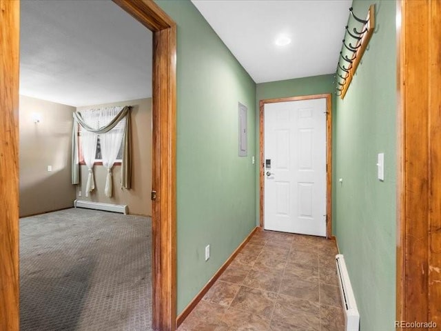 10000 Ryan Gulch Rd Unit 116, Silverthorne, CO 80498 - hall featuring baseboard heating and a baseboard heating unit