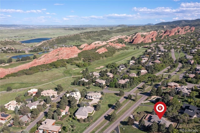 11039 Roxborough Dr, Littleton, CO 80125 - view of property location with a large body of water, nearby suburban area, and a golf course