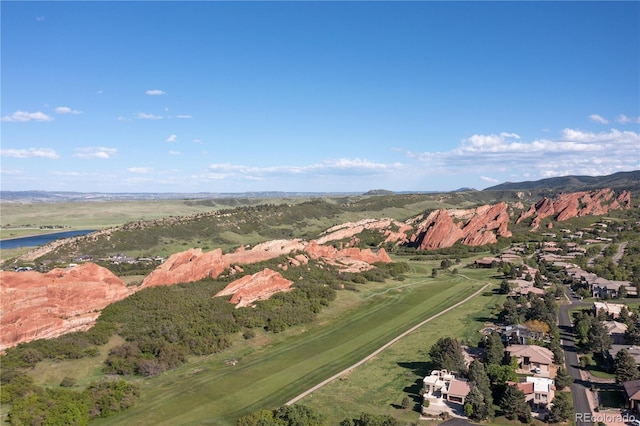 11039 Roxborough Dr, Littleton, CO 80125 - bird's eye view of a mountainous background
