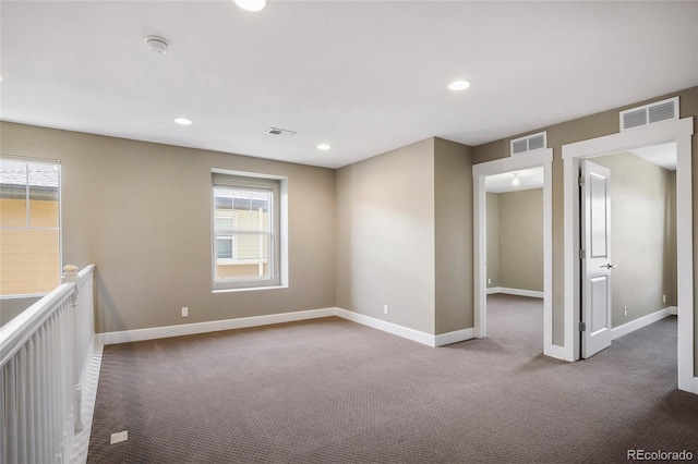 3450 Valentia St, Denver, CO 80238 - unfurnished room featuring carpet floors, a smoke detector, baseboards, and recessed lighting
