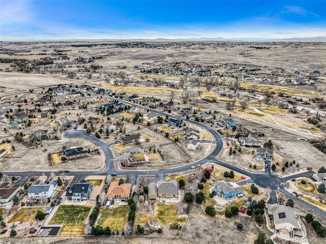 aerial view featuring a residential view