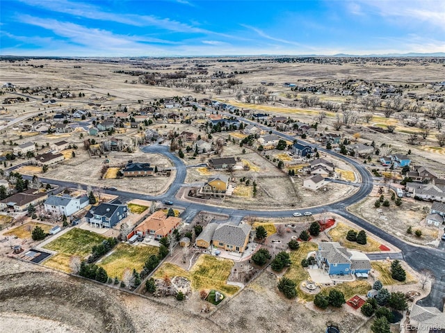 aerial view featuring a residential view