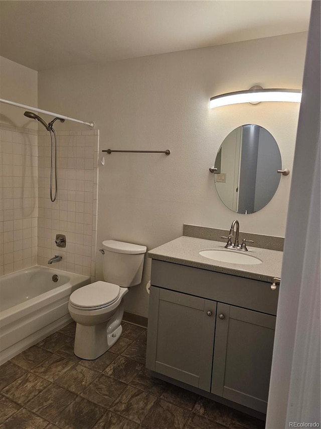 7000 W 20th Ave Unit 106, Lakewood, CO 80214 - bathroom with vanity, toilet, and bathing tub / shower combination
