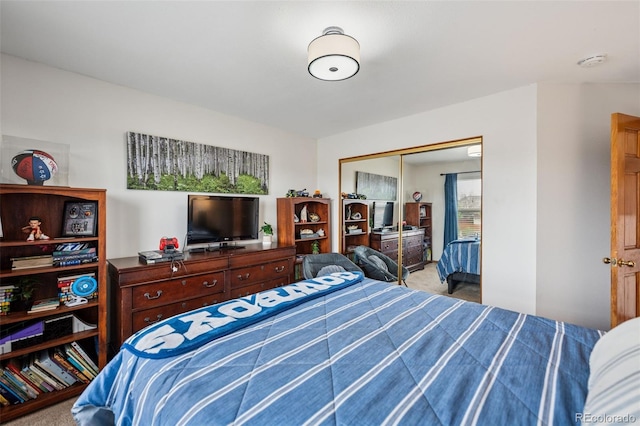 1055 Lindstrom Dr, Colorado Springs, CO 80911 - bedroom featuring carpet floors and a closet