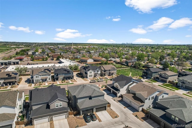 aerial perspective of suburban area