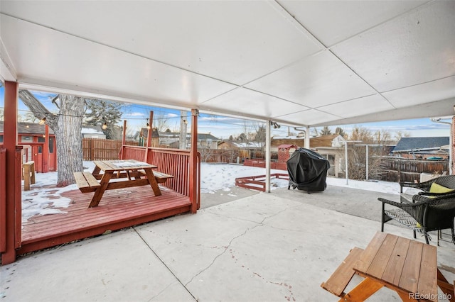 view of sunroom