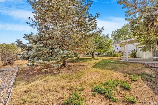 3480 E 119th St, Thornton, CO 80233 - view of green lawn featuring a patio