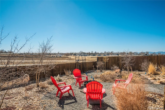 6812 Indian Paintbrush St, Frederick, CO 80530 - view of yard with an outdoor fire pit