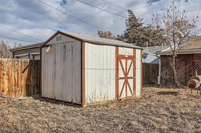 view of outdoor structure