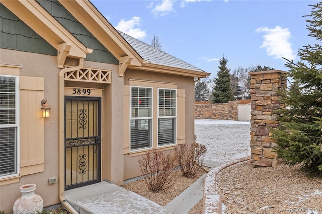 view of entrance to property