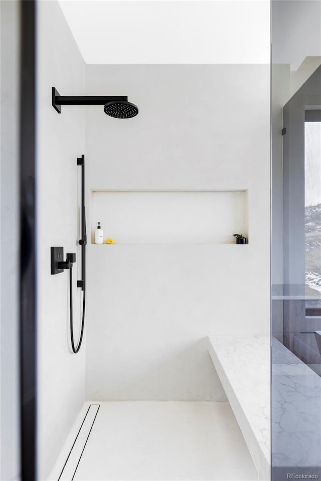 full bath with a shower