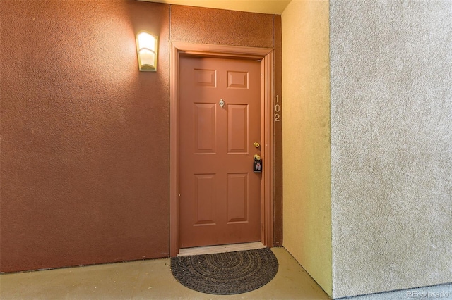 5201 S Fox St Unit 102, Littleton, CO 80120 - property entrance with stucco siding