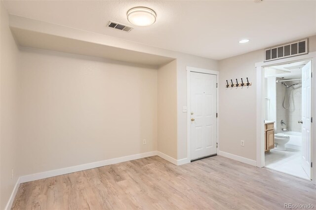 5201 S Fox St Unit 102, Littleton, CO 80120 - empty room featuring light wood finished floors and recessed lighting