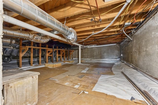 basement with crawl space