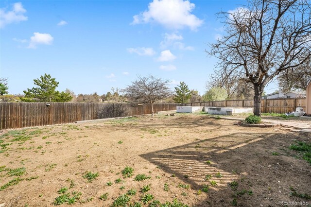 view of fenced backyard
