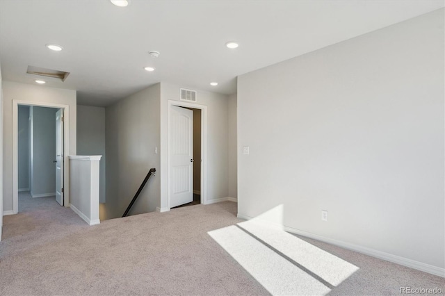 view of carpeted empty room