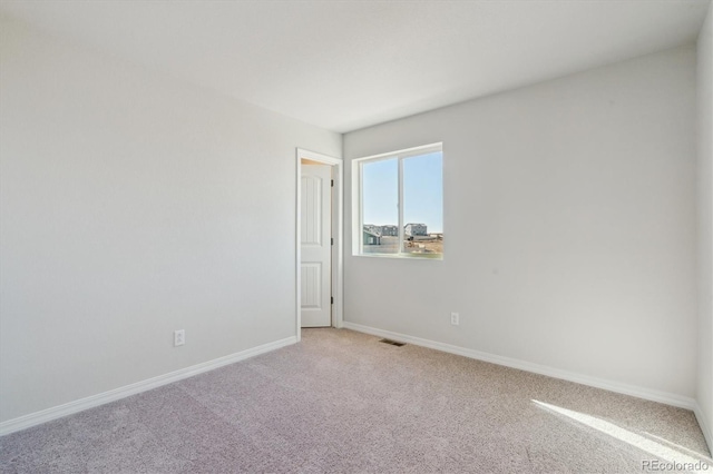 view of carpeted empty room