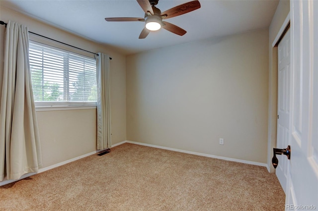 1995 E 166th Ave, Thornton, CO 80602 - spare room featuring carpet, ceiling fan, and baseboards