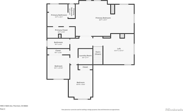 1995 E 166th Ave, Thornton, CO 80602 - floor plan / room layout