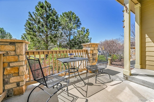 view of balcony