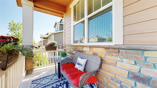 balcony with a porch