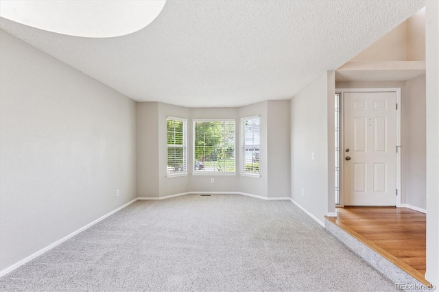 9823 Salford Ln, Highlands Ranch, CO 80126 - carpeted empty room featuring baseboards and a textured ceiling