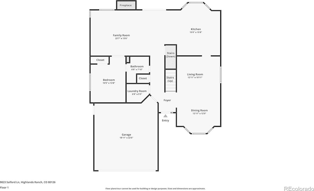9823 Salford Ln, Highlands Ranch, CO 80126 - view of room layout