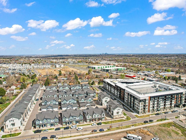 aerial view featuring a view of city