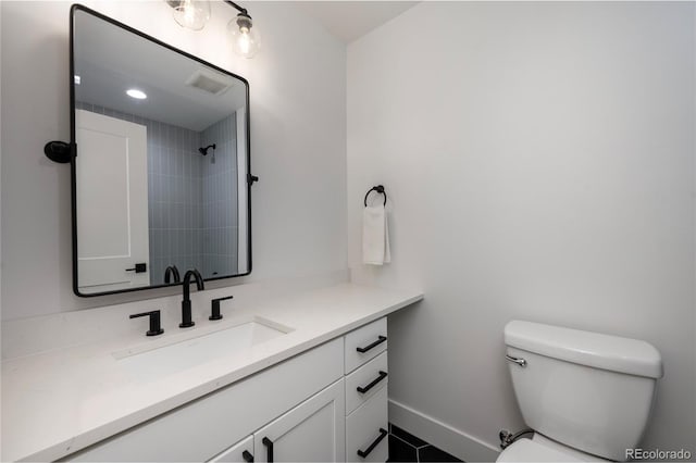2101 Lupine Ln, Tabernash, CO 80478 - full bath featuring vanity, toilet, baseboards, and a shower