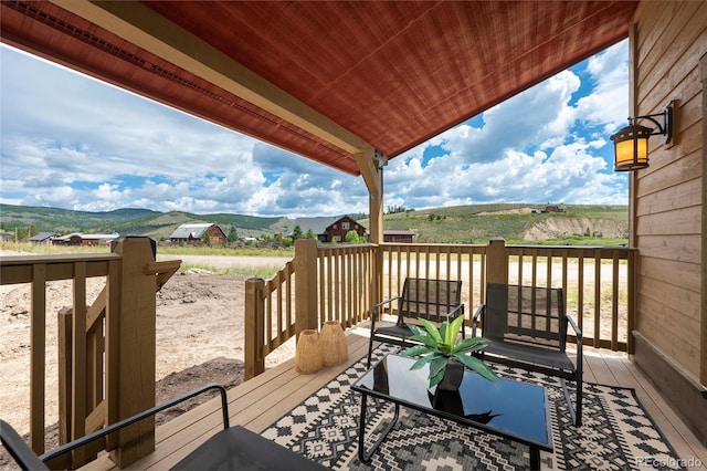 2101 Lupine Ln, Tabernash, CO 80478 - wooden terrace with a mountain view