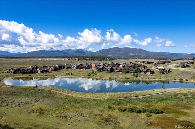 2101 Lupine Ln, Tabernash, CO 80478 - view of mountain background with a large body of water and nearby suburban area